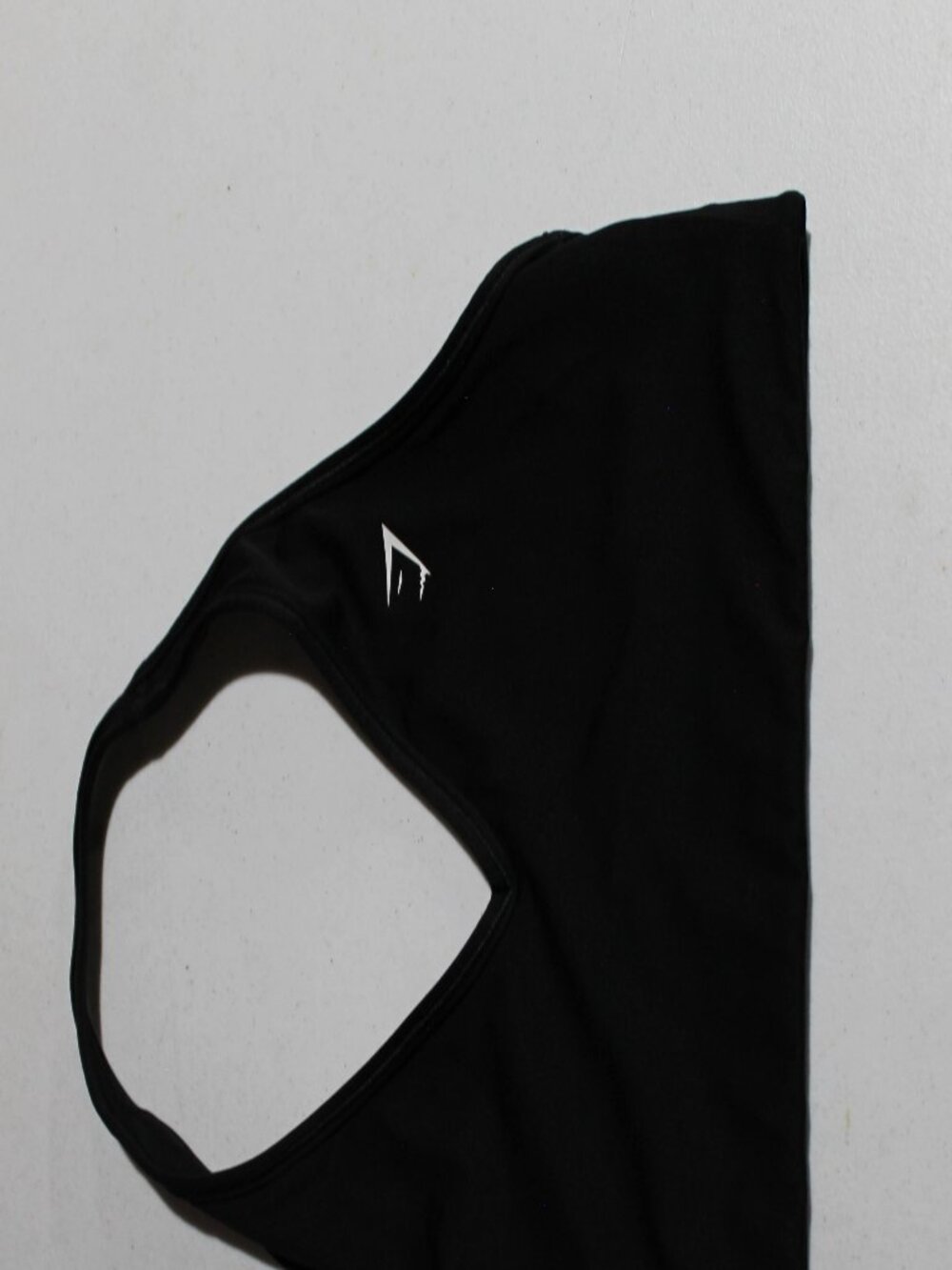Gymshark Black Halter Neck V-Neck Sports Bra Crop Top Gym Activewear Size Small